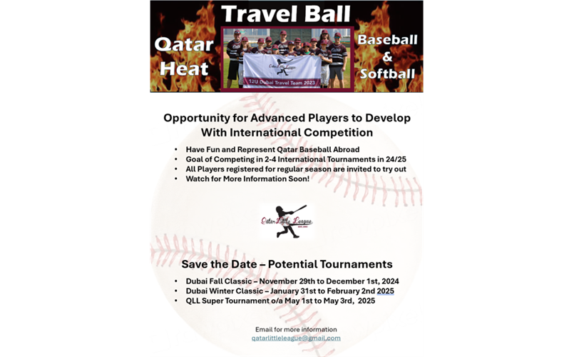 Interested in Travel Ball? Watch for Tryout Date Soon!